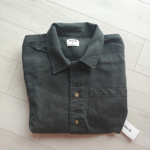 HURLEY NEW Bixby Canvas Shirt Jacket Grey - Picture 3 of 8